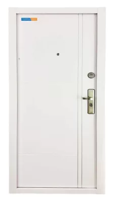   Fehér Terrasec biztonsági ajtó bérházba - Limited White Edition mintával